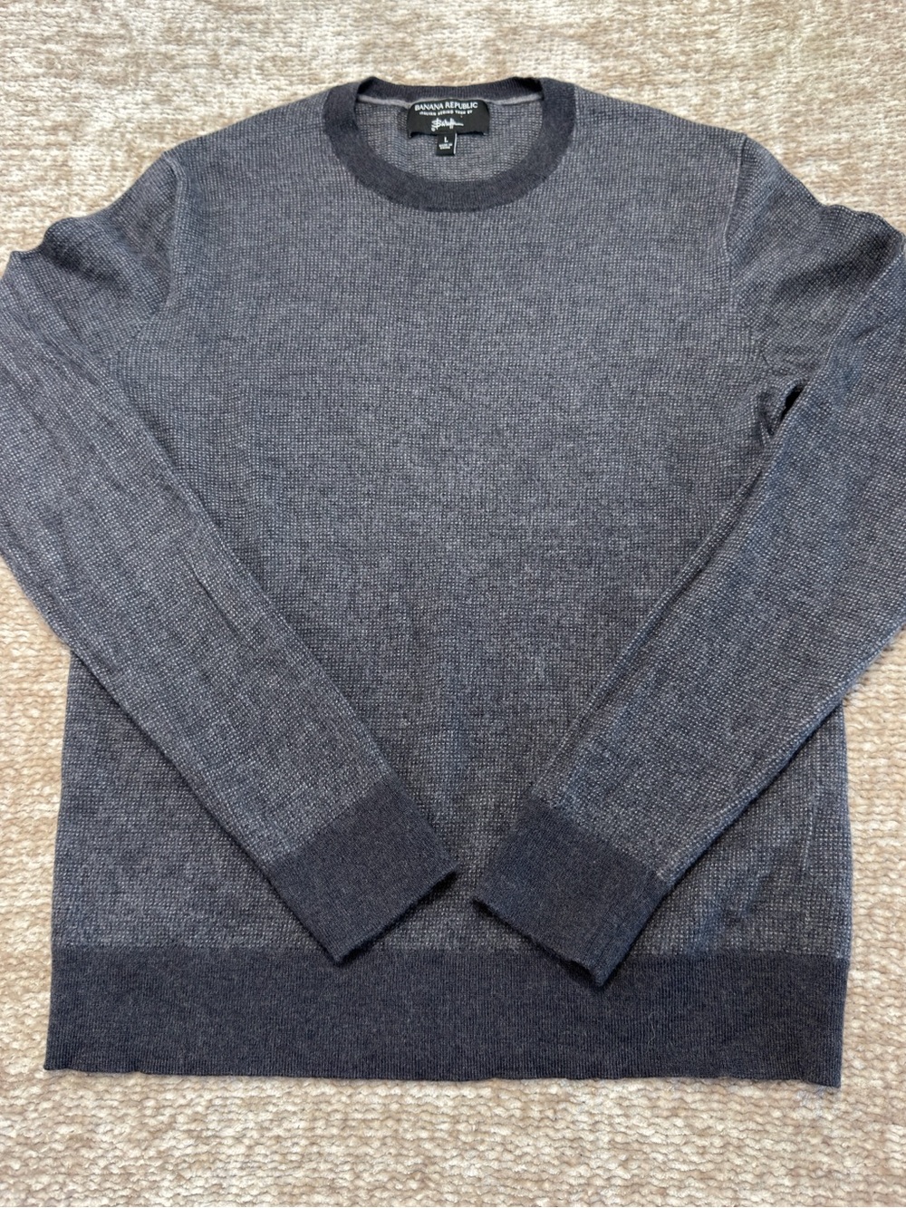 Quiet Luxury Banana Republic Merino Baruffa Wool Sweater Large